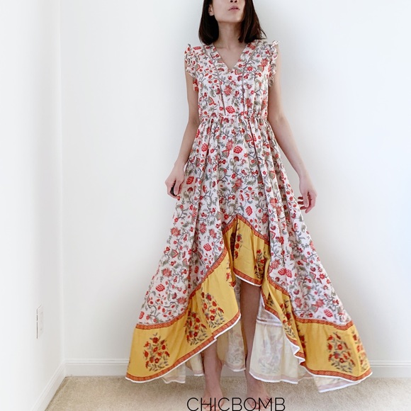 SHIPPING 4.99 -GOLDEN DREAMS Cascade Maxi dress - Picture 2 of 6